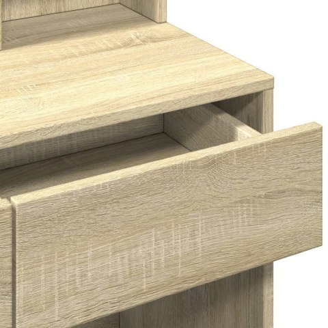 TOALETKA Z OŚWIETLENIEM LED DĄB SONOMA 80X41X144,5CM