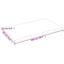 BLAT DO ŁAZIENKI 100X60X2CM SUROWE LITE DREWNO