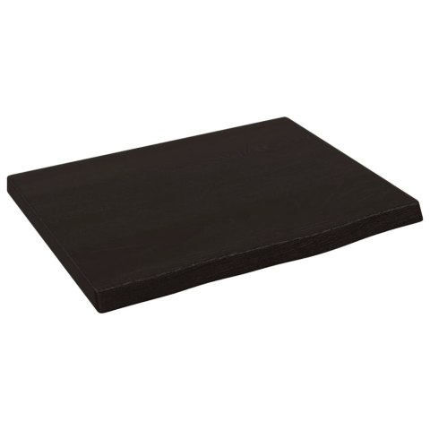 BLAT DO ŁAZIENKI CIEMNOBRĄZOWY 40X30X2CM LITE DREWNO