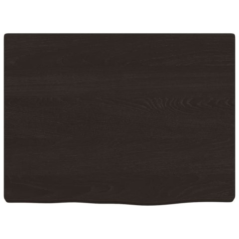 BLAT DO ŁAZIENKI CIEMNOBRĄZOWY 40X30X2CM LITE DREWNO