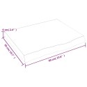 BLAT DO ŁAZIENKI JASNOBRĄZOWY 60X50X(2-6)CM LITE DREWNO