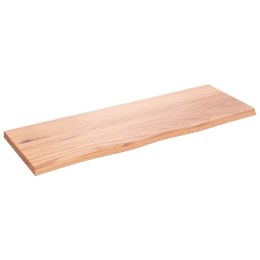 BLAT DO ŁAZIENKI JASNOBRĄZOWY 80X30X2CM LITE DREWNO