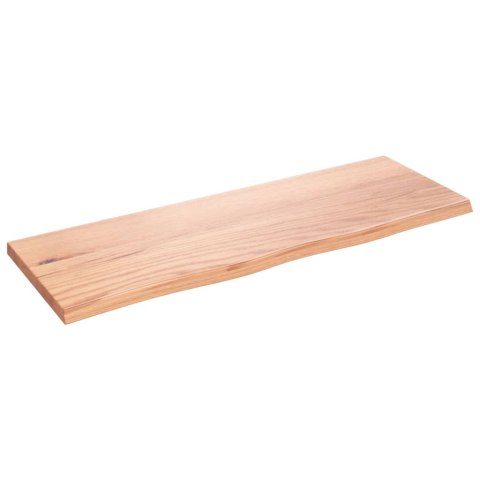 BLAT DO ŁAZIENKI JASNOBRĄZOWY 80X30X2CM LITE DREWNO