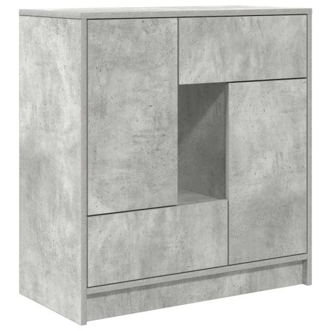 KOMODA Z SZUFLADAMI I DRZWIAMI SZAROŚĆ BETONU 70,5X34X74,5CM