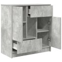 KOMODA Z SZUFLADAMI I DRZWIAMI SZAROŚĆ BETONU 70,5X34X74,5CM