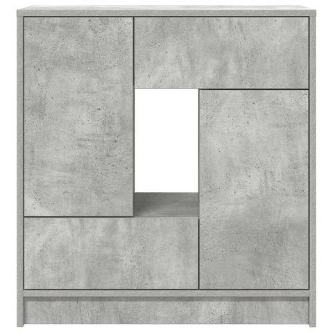 KOMODA Z SZUFLADAMI I DRZWIAMI SZAROŚĆ BETONU 70,5X34X74,5CM