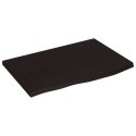 BLAT DO ŁAZIENKI CIEMNOBRĄZOWY 60X40X2CM LITE DREWNO