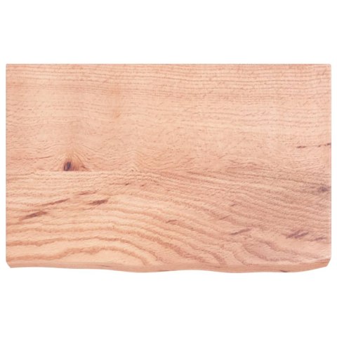 BLAT DO ŁAZIENKI JASNOBRĄZOWY 60X40X(2-6)CM LITE DREWNO