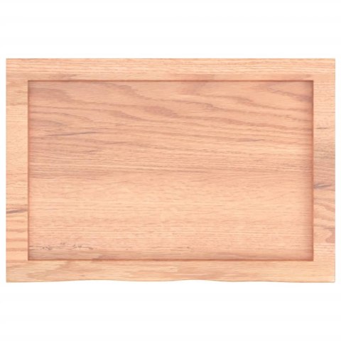 BLAT DO ŁAZIENKI JASNOBRĄZOWY 60X40X(2-6)CM LITE DREWNO