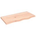 PÓŁKA 80X40X(2-4)CM SUROWE LITE DREWNO DĘBOWE