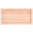 PÓŁKA 80X40X(2-4)CM SUROWE LITE DREWNO DĘBOWE