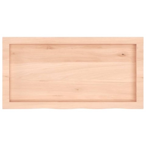 PÓŁKA 80X40X(2-4)CM SUROWE LITE DREWNO DĘBOWE