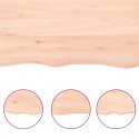 PÓŁKA 80X40X(2-4)CM SUROWE LITE DREWNO DĘBOWE