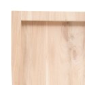 PÓŁKA 80X40X(2-4)CM SUROWE LITE DREWNO DĘBOWE