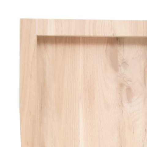 PÓŁKA 80X40X(2-4)CM SUROWE LITE DREWNO DĘBOWE