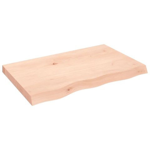 PÓŁKA 80X50X(2-6)CM SUROWE LITE DREWNO DĘBOWE