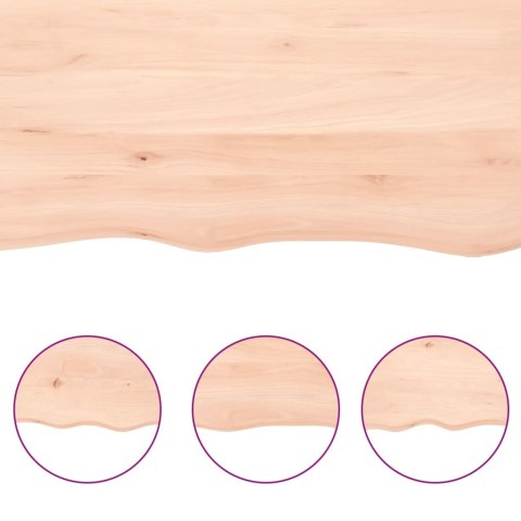 PÓŁKA 80X50X(2-6)CM SUROWE LITE DREWNO DĘBOWE