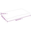 PÓŁKA 80X50X(2-6)CM SUROWE LITE DREWNO DĘBOWE