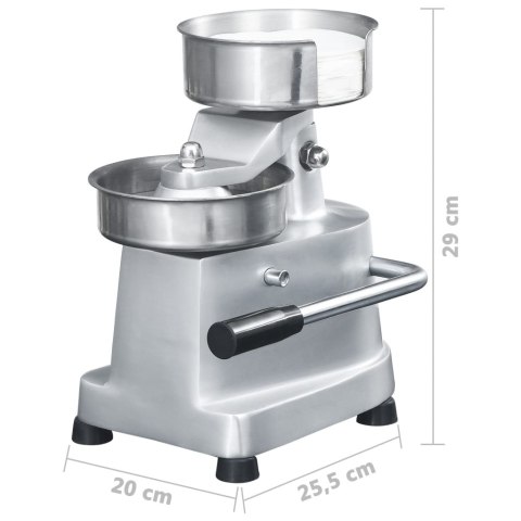 PRASA DO HAMBURGERÓW 10CM + 500 SZT. WOSKOWANEGO PAPIERU