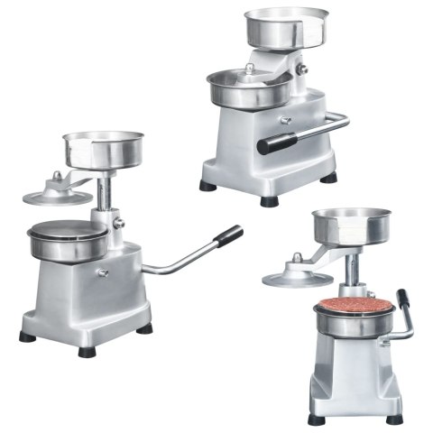 PRASA DO HAMBURGERÓW 13CM + 500 SZT. WOSKOWANEGO PAPIERU