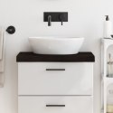 BLAT DO ŁAZIENKI CIEMNOBRĄZOWY 60X40X(2-6)CM LITE DREWNO