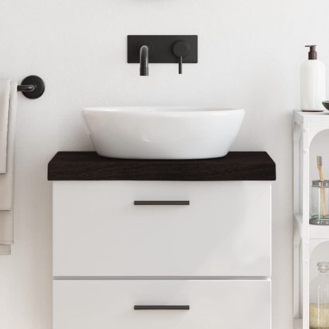 BLAT DO ŁAZIENKI CIEMNOBRĄZOWY 60X40X(2-6)CM LITE DREWNO