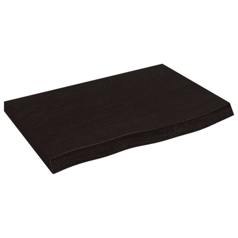 BLAT DO ŁAZIENKI CIEMNOBRĄZOWY 60X40X(2-6)CM LITE DREWNO