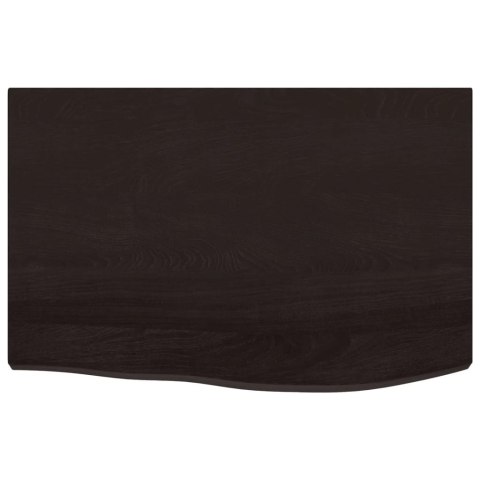 BLAT DO ŁAZIENKI CIEMNOBRĄZOWY 60X40X(2-6)CM LITE DREWNO