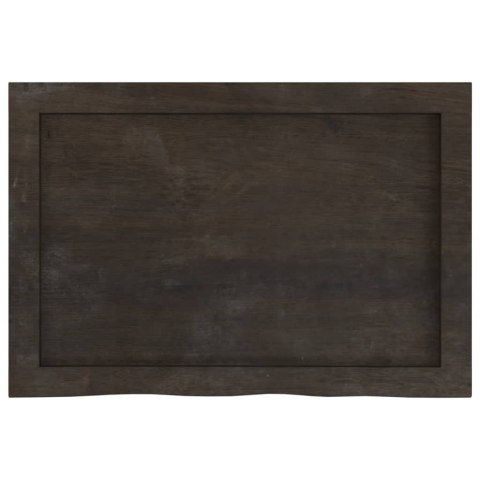 BLAT DO ŁAZIENKI CIEMNOBRĄZOWY 60X40X(2-6)CM LITE DREWNO