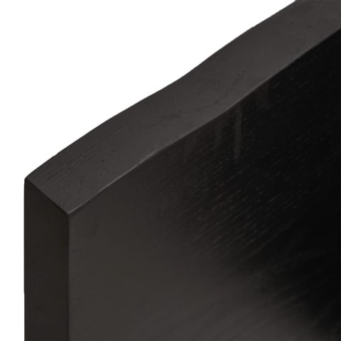 BLAT DO ŁAZIENKI CIEMNOBRĄZOWY 60X40X(2-6)CM LITE DREWNO