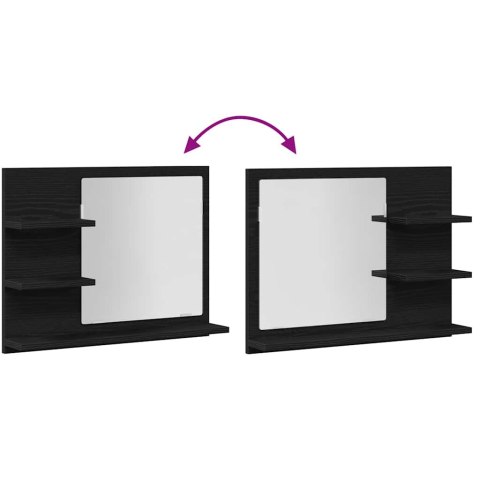 LUSTRO ŁAZIENKOWE CZARNY DĄB 60X10,5X45CM