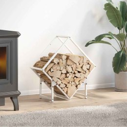 STOJAK NA DREWNO OPAŁOWE BIAŁY 60X25X60CM