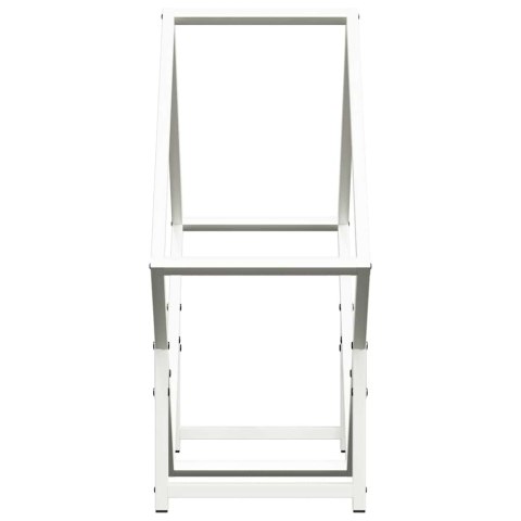 STOJAK NA DREWNO OPAŁOWE BIAŁY 60X25X60CM