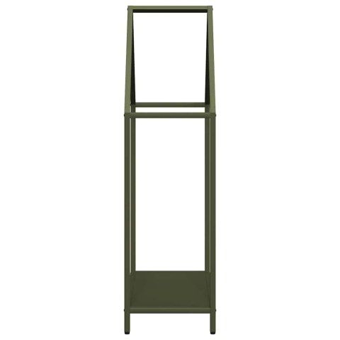 STOJAK NA DREWNO OPAŁOWE OLIWKOWO-ZIELONY 60X25X90CM