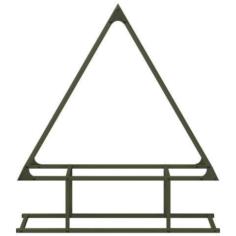 STOJAK NA DREWNO OPAŁOWE OLIWKOWO-ZIELONY 80X25X90CM