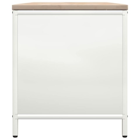 STOJAK NA DREWNO OPAŁOWE Z DREWNIANYM BLATEM 100,5X35,5X40CM