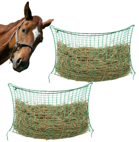 SIATKA NA SIANO DLA KONIA ZIELONA OCZKO 4,5CM 200X120CM 2 SZTUKI