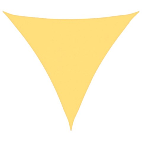 ŻAGIEL PRZECIWSŁONECZNY OGRODOWY MARKIZA TARAS HDPE TRÓJKĄTNY 5X5X5M BEŻ