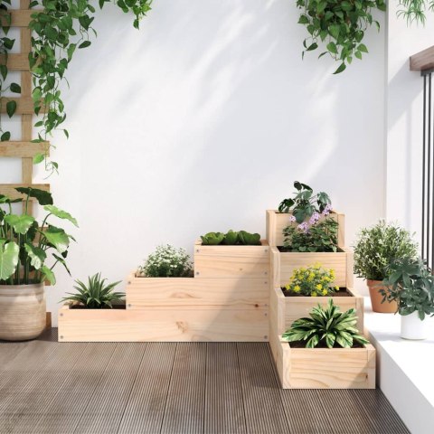 DONICA OGRODOWA 4-POZIOMOWA 80,5X79X36CM SOSNOWA