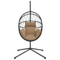STYLOWY FOTEL WISZĄCY HUŚTAWKA FOTEL OGRODOWY KOKON + PODUSZKI GRATIS