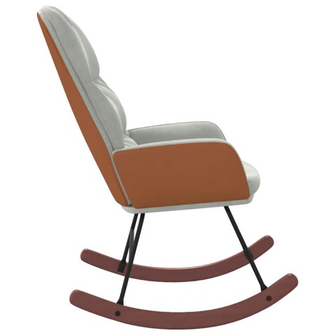 FOTEL BUJANY RELAKSACYJNY AKSAMITNY KRZESŁO NA BIEGUNACH JASNOSZARY