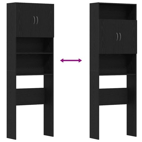 SZAFKA POD PRALKĘ CZARNY DĄB 64X24X190CM