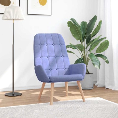 FOTEL RELAKSACYJNY JEANS NIEBIESKI TKANINA