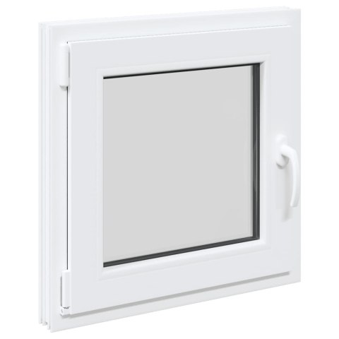 OKNO PIWNICZNE RISOR 60X60CM UCHYLNO-ROZWIERNE DIN LEWE BIAŁE
