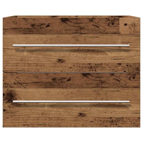 SZAFKA POD UMYWALKĘ STARE DREWNO 60X38,5X48CM