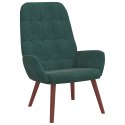 FOTEL CIEMNOZIELONY OBITY AKSAMITEM