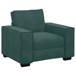 SOFA FOTEL CIEMNOZIELONY 59CM AKSAMIT