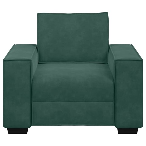 SOFA FOTEL CIEMNOZIELONY 59CM AKSAMIT