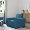 SOFA FOTEL NIEBIESKI 59CM AKSAMIT