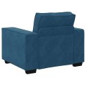SOFA FOTEL NIEBIESKI 59CM AKSAMIT